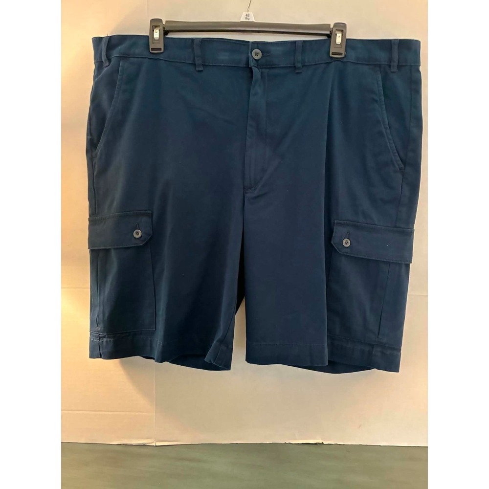 St. John's Bay Mens Cargo Shorts 48 Signature Navy Utility Casual Big & Tall